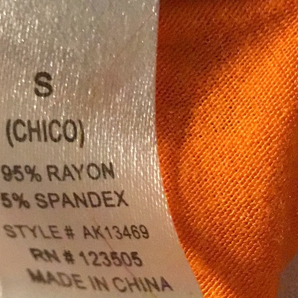 Heart and Hips Orange Tank Tunic Size Small - Picture 4 of 7